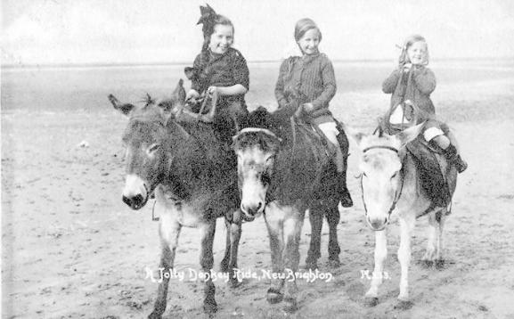 Donkey rides on the beach 1918