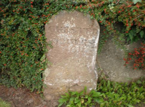 Stone road Marker showing the disatnce to Chester