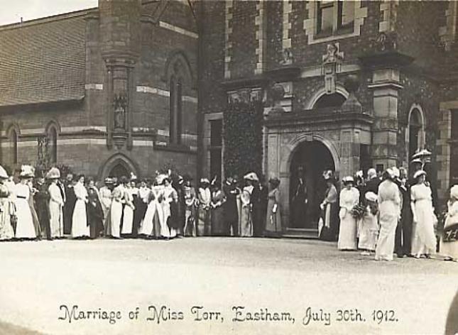 Marriage of Miss Torr Eastham 1912