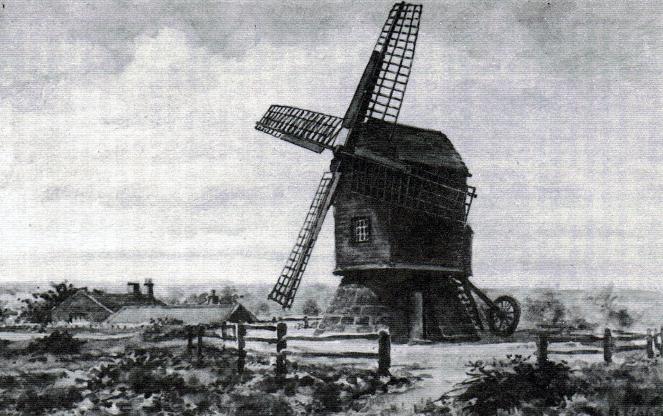 A Painting of Burton Mill by H.Hopps c1860