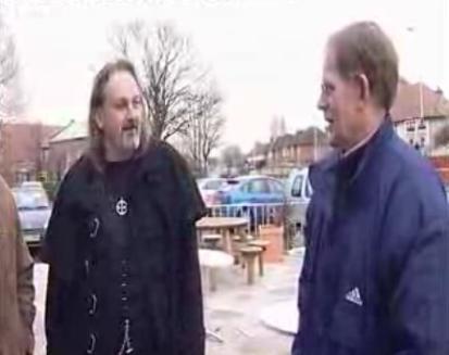 Historian Mark Olly & Prof Stephen Harding at the Railway, Meols